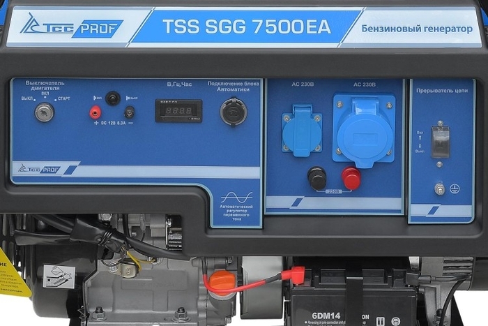 Генератор бензиновый ТСС SGG 7500EA 021301, 7.5 кВт, Синий №5