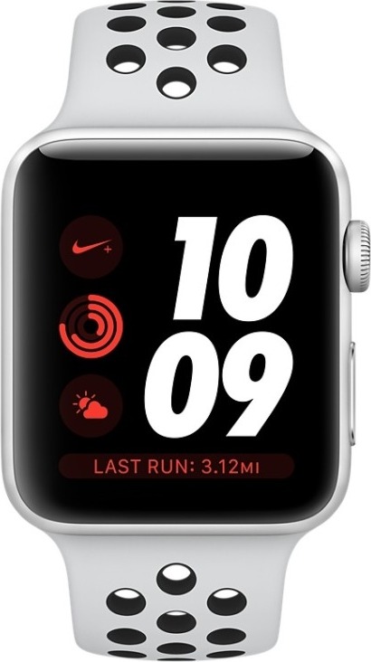 Смарт-часы Apple Watch 3 Nike+ Aluminum, 42 мм, Серебристый, Sport Band детальное изображение - 2