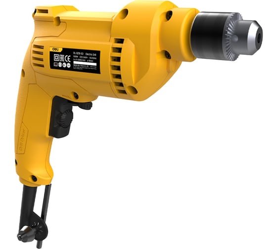 Дрель сетевая DELI DL-DZ10-E3 (ключевой патрон 10 мм, 3300 об/мин, картон) 202427, 500 Вт детальное изображение - 2