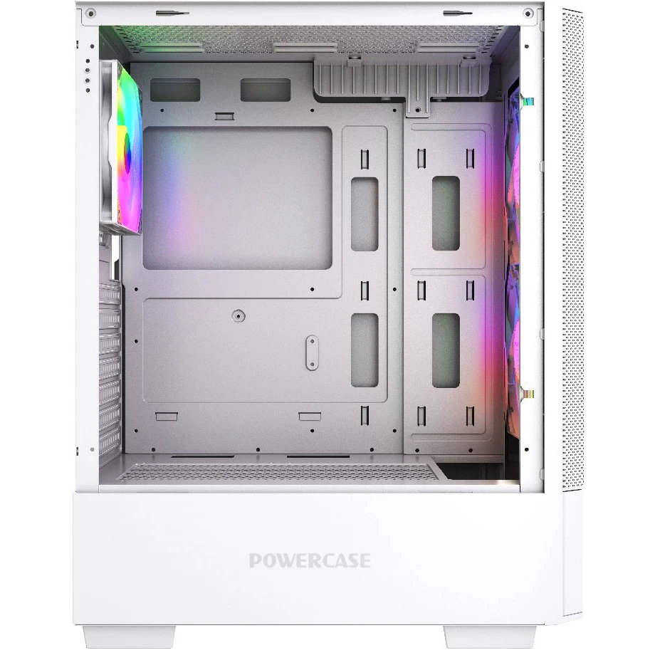 Корпус Powercase Mistral AY3W ARGB, Белый детальное изображение - 4