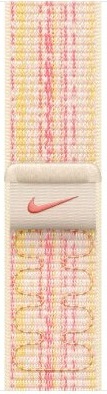Умные часы Apple Watch Series 9 Midnight Aluminum Case GPS + Cellular with Nike Sport Band Starlight/Pink, 45 mm, Звездный/Розовый детальное изображение - 3