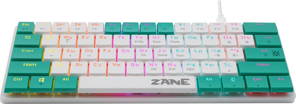 Клавиатура Defender Zane GK-089, 45089, Белый детальное изображение - 4