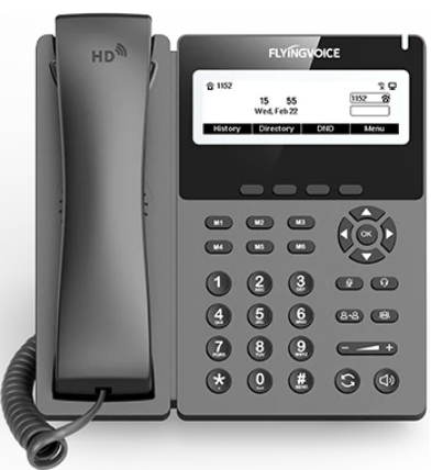 VoIP-телефон Flyingvoice P22P, Черный детальное изображение - 2