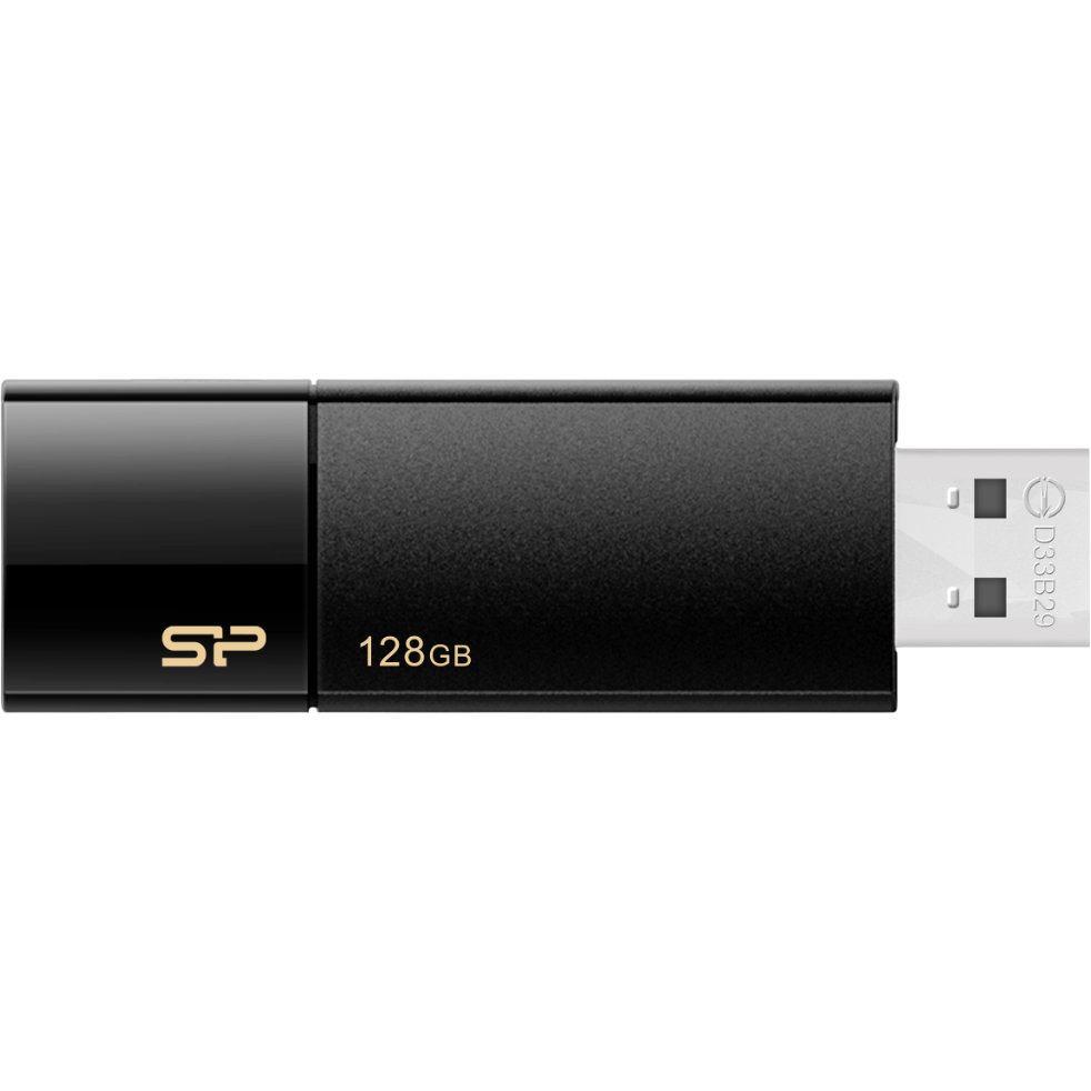 USB Flash накопитель Silicon Power Blaze B05 (SP128 ГБUF3B05V1K) 128 ГБ, черный детальное изображение - 3