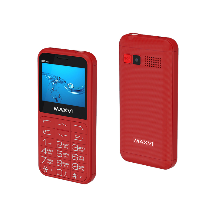 Мобильный телефон MAXVI B231ds, 32 Мб, Красный, Dual mini-SIM №9