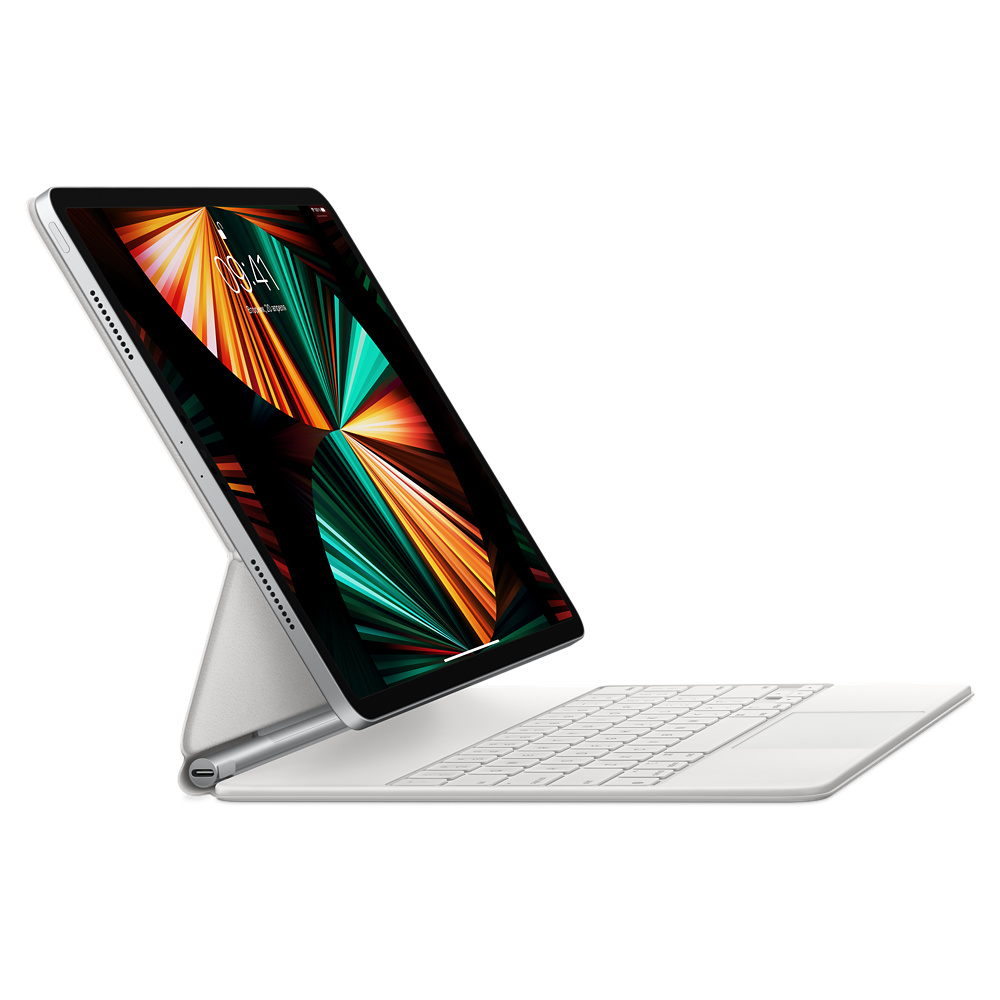 Клавиатура Magic Keyboard для iPad Pro 12,9 дюйма (5‑го поколения), английская раскладка, Белый детальное изображение - 2