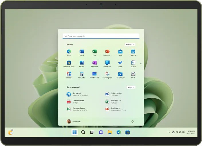 Планшет Microsoft Surface Pro 9 16/256 ГБ, Зеленый, Wi-Fi детальное изображение - 2