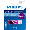 USB Flash накопитель Philips VIVID2.0 64 ГБ, фиолетовый вариант - 2