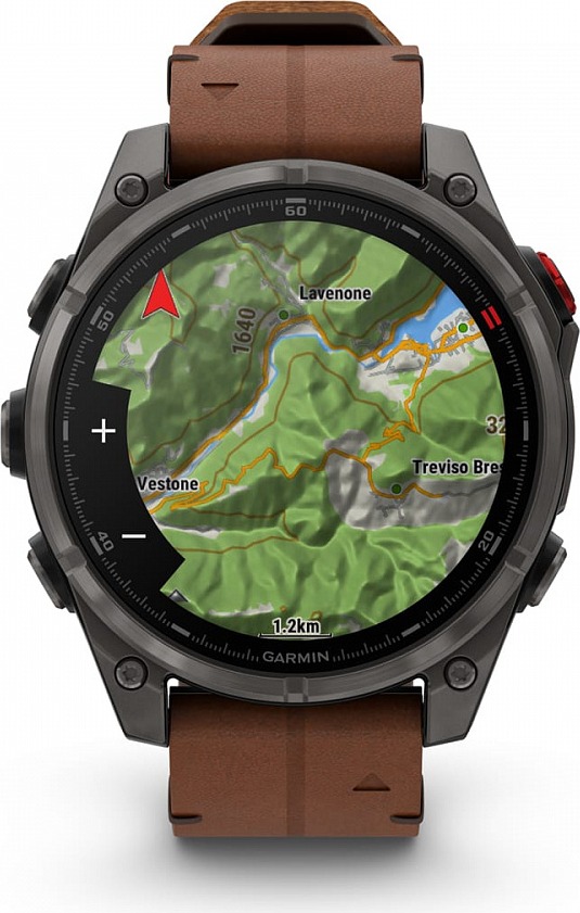 Смарт-часы Garmin fenix 8 Pro AMOLED DLC, 47 мм, угольно-серый, черный силиконовый ремешок детальное изображение - 10
