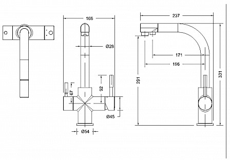 Смеситель Bravat Palace F729261CP детальное изображение - 2