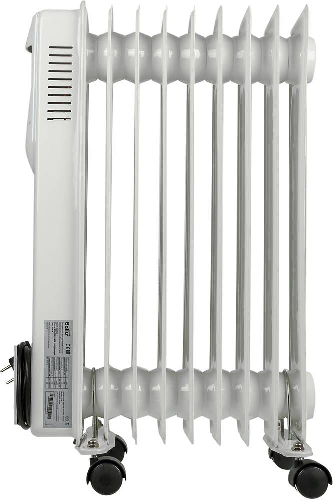 Масляный радиатор Ballu Comfort BOH CM-09WDN, Белый детальное изображение - 3