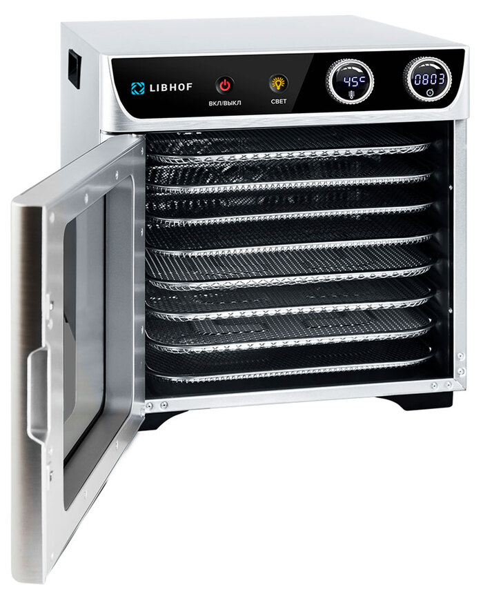 Дегидратор Libhof FDW-08, 800 Вт, Серебристый №2