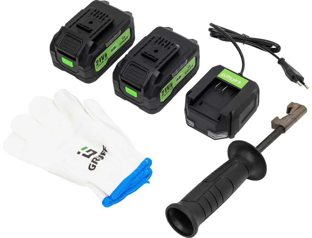 Аккумуляторная дрель-шуруповерт GRUFF GF-191, 21 В, 190 Нм, 4 А·ч  детальное изображение - 2