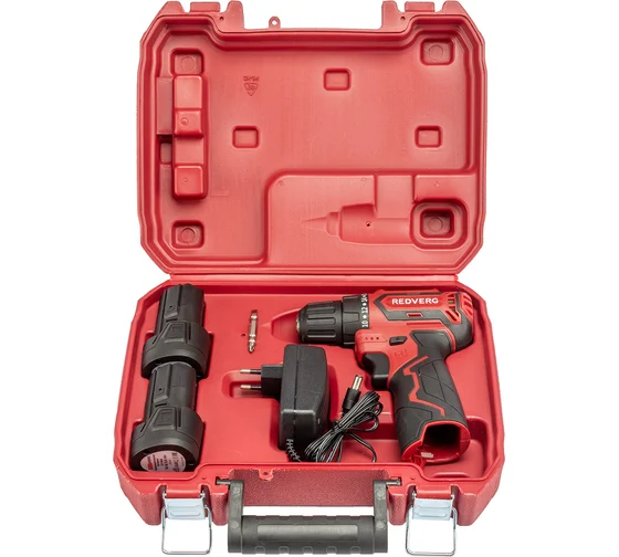 Аккумуляторная дрель-шуруповерт REDVERG RD-SD12BL 6679855, 12 В, 36 Нм, 2 А·ч детальное изображение - 5