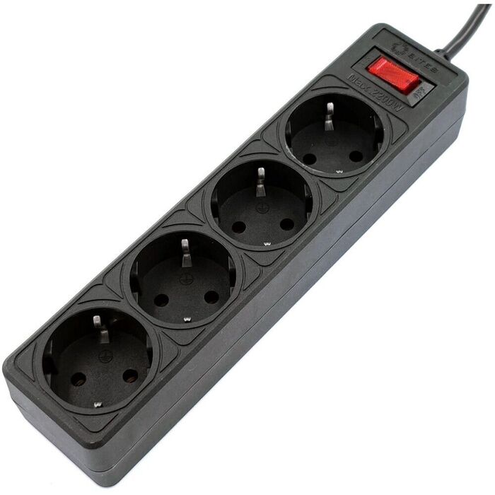 Сетевой фильтр 5bites SP4B-518, 1.8 м, Черный №1