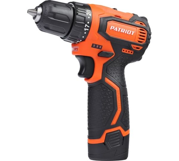 Аккумуляторная дрель-шуруповерт Patriot BR 368Li 180201368, 12 В, 45 Нм, 2 А·ч  детальное изображение - 1