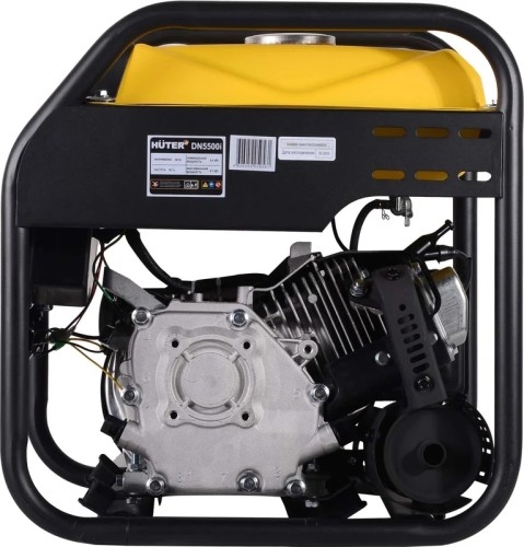 Генератор бензиновый HUTER DN5500i 64/10/29, 4.4 кВт, Черный детальное изображение - 2