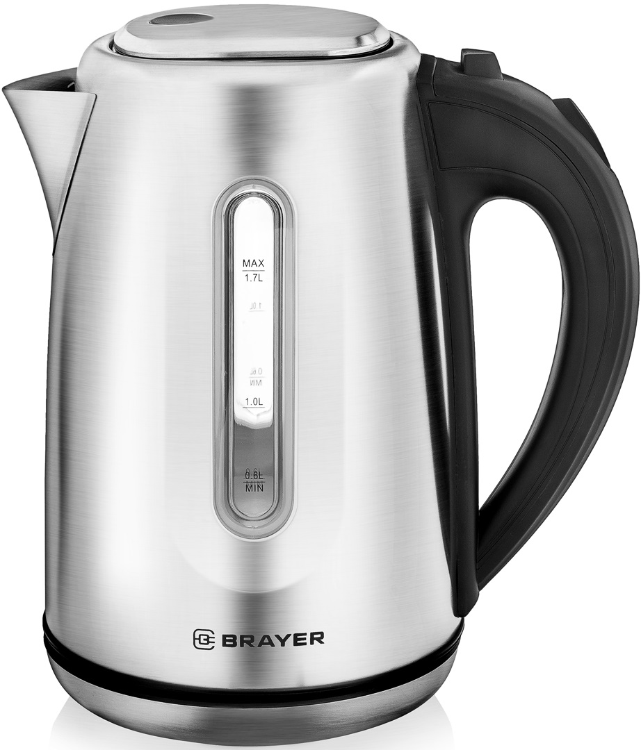 Электрический чайник Brayer BR1014 1.7 л, Серебристый детальное изображение - 1