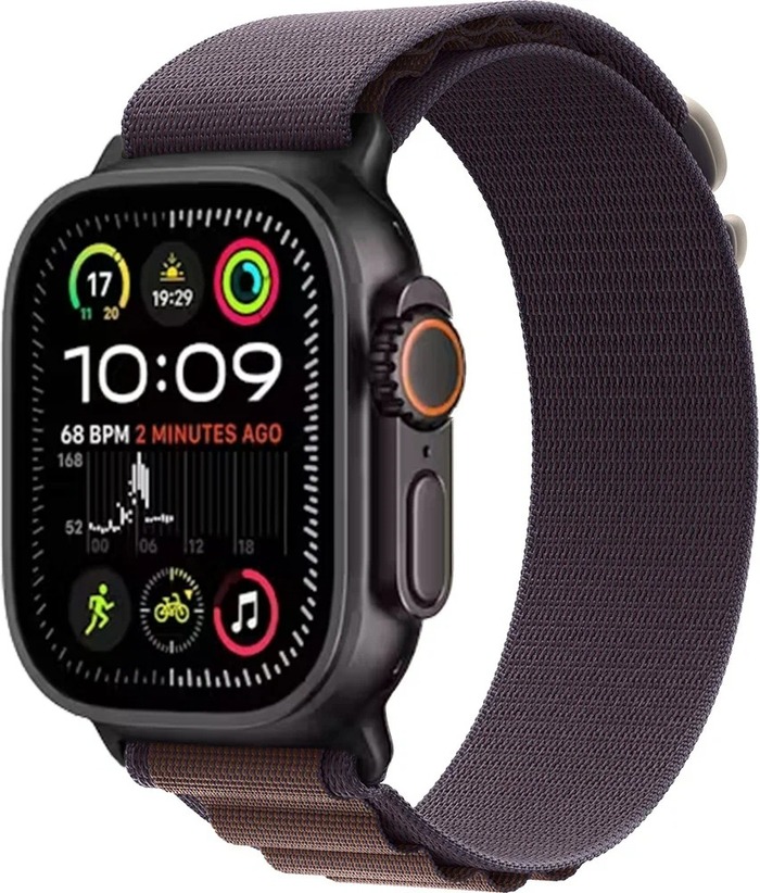 Умные часы Apple Watch Ultra 2 2024, 49 мм, Black Titanium Case with Indigo Alpine Loop №1
