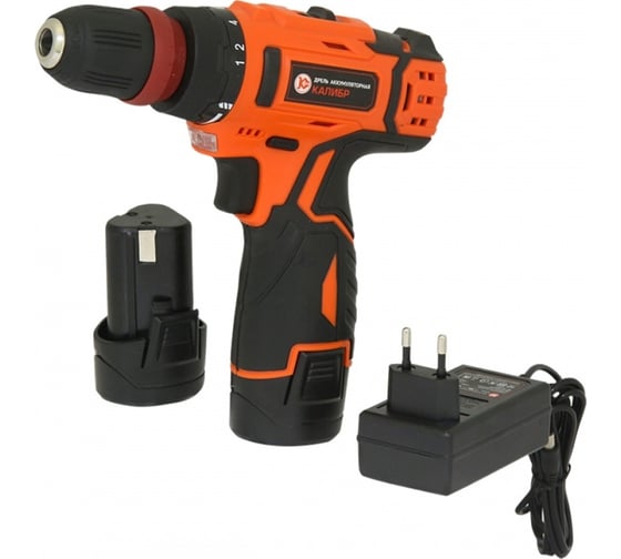 Аккумуляторная дрель Калибр Li-Ion ДА - 12/2+, 12 В, 15 Нм, 2 А·ч детальное изображение - 6