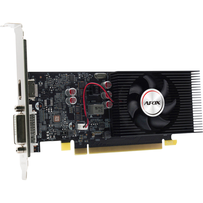 Видеокарта AFOX NVIDIA GeForce GT 1030, AF1030-4096D4L7, 4 ГБ, Черный детальное изображение - 3