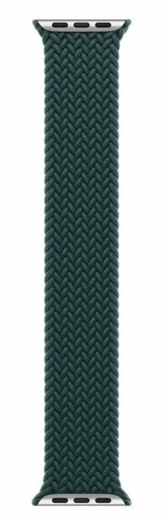 Ремешок Braided Solo Loop для Apple Watch 45mm, Зеленый детальное изображение - 2