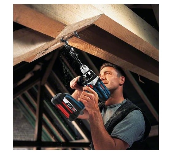 Аккумуляторная дрель-шуруповерт Bosch GSR 36 VE-2-LI, 36 В, 100 Нм, 4 А·ч, 06019C0100 детальное изображение - 3