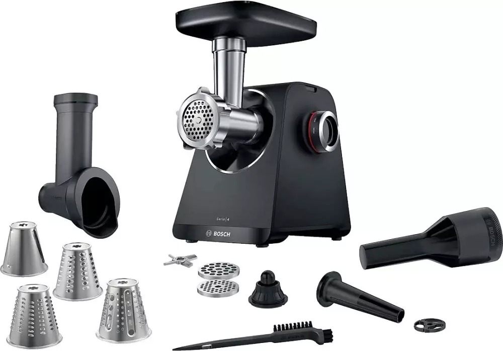 Мясорубка Bosch MFWS440B, Черный детальное изображение - 2