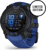 Смарт-часы Garmin Instinct 3 Amoled, Black with Black/Bolt Blue Silicone Limited edition, 45 мм, Синий вариант - 2