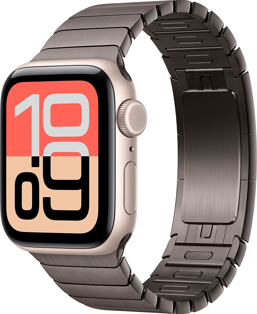 Умные часы Apple Watch SE 3 40 мм, GPS, Starlight Aluminium Case with Slate Link Bracelet, Сияющая звезда/Сланец детальное изображение - 1