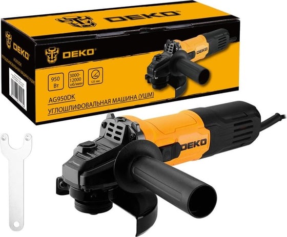 Углошлифовальная машина DEKO (УШМ) AG950DK 083-1024, 125 мм, 3000-12000 об/мин, 950 Вт детальное изображение - 5