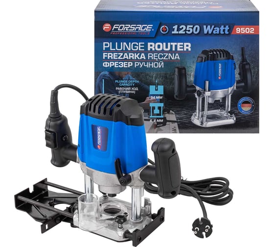 Фрезер ручной Forsage, 710 Вт, Синий детальное изображение - 1