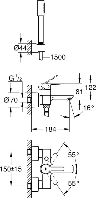 Смеситель Grohe Lineare 33850001 детальное изображение - 5