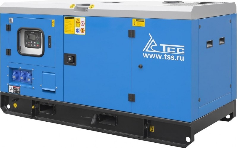 Генератор дизельный ТСС АД-30С-Т400-1РКМ11 (TTD 42TS ST) 038469, в кожухе, 30 кВт, Синий детальное изображение - 1