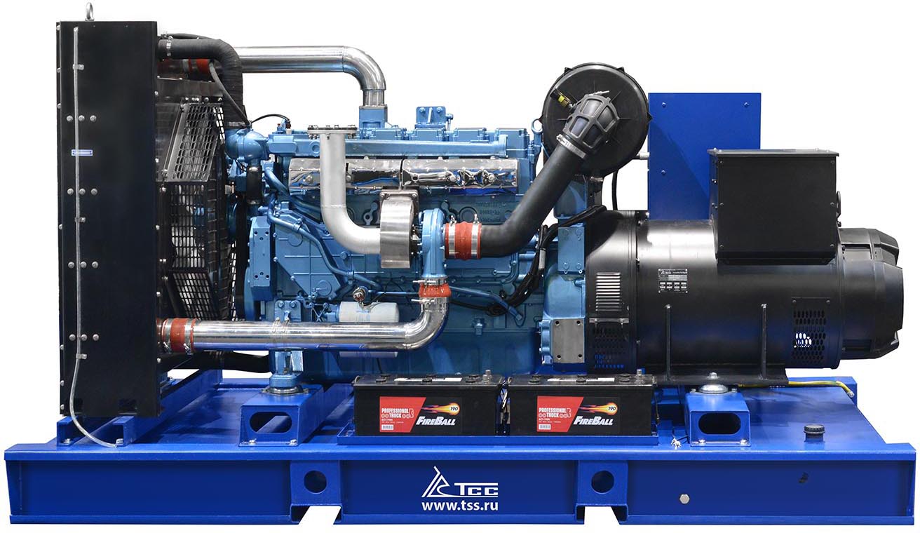 Генератор дизельный ТСС АД-250C-T400-1PM9 (TBD 350 TS) 016981, открытый, 250 кВт, Синий детальное изображение - 2