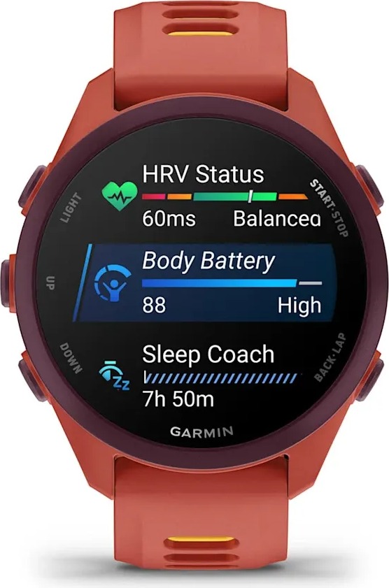 Смарт-часы Garmin Forerunner 170 Music, 43 мм, Красный детальное изображение - 6