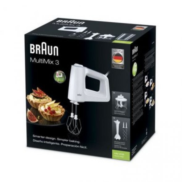 Миксер Braun MultiMix 3 HM3135, Белый детальное изображение - 2