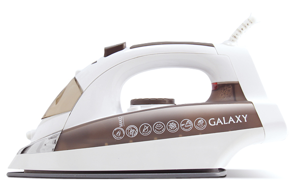Утюг Galaxy GL 6117, Белый/Коричневый детальное изображение - 1
