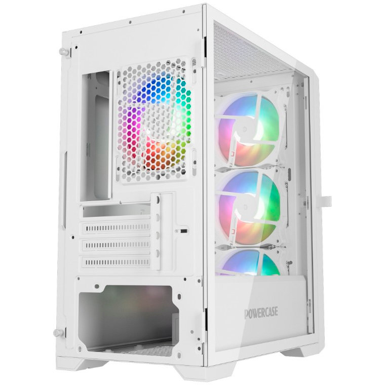 Корпус Powercase Alisio Micro X4W V2, Белый детальное изображение - 5