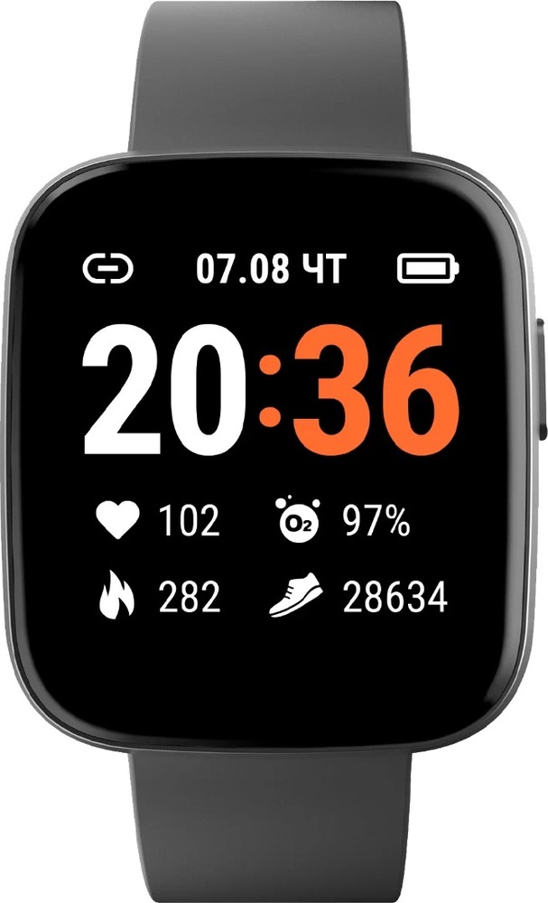 Умные часы Geozon Marathon, 37 мм, Черный №2