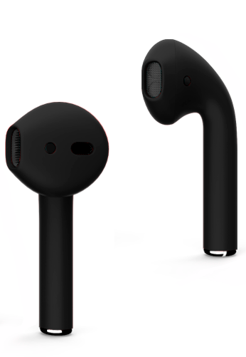 Беспроводные наушники Apple AirPods 2 (без беспроводной зарядки чехла), Черный матовый детальное изображение - 2