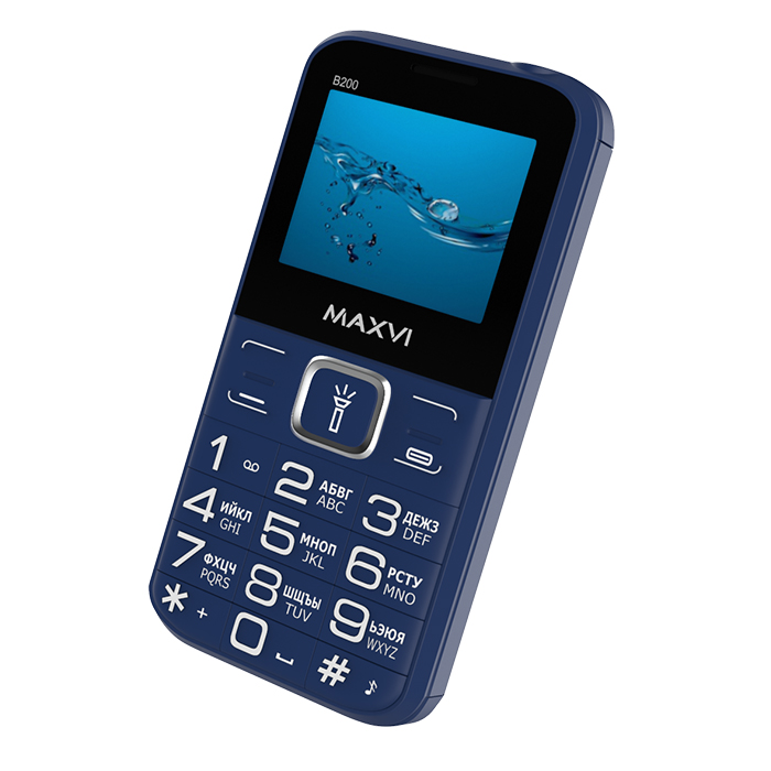 Мобильный телефон MAXVI B200, 32 Мб, Синий, Dual micro-SIM детальное изображение - 4