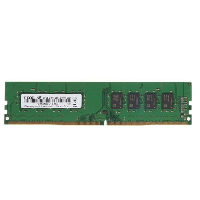 Оперативная память Foxline OEM DDR4 2666MHz, FL2666D4U19-16G, 16 Гб №1