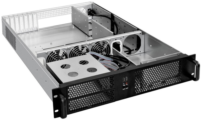 Серверный корпус ExeGate Pro 2U650-08/700ADS, 700 Вт, Черный №2