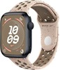 Умные часы Apple Watch Series 9 Midnight Aluminum Case GPS + Cellular with Nike Sport Band Desert Stone, 45 mm, Пустынный камень вариант - 1