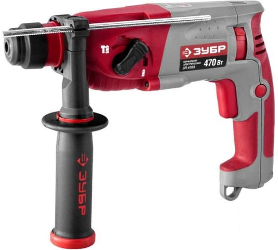 Перфоратор ЗУБР ЗП-470Э, 470 Вт, 1,4 Дж, 0-5000 уд/мин детальное изображение - 1