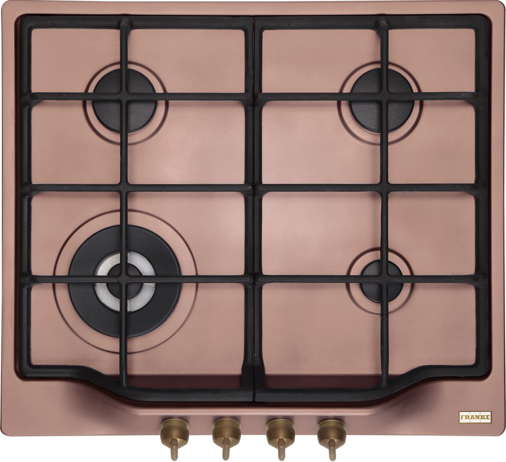 Газовая варочная панель Franke FHTL 604 3G TC CO C, Медный детальное изображение - 1