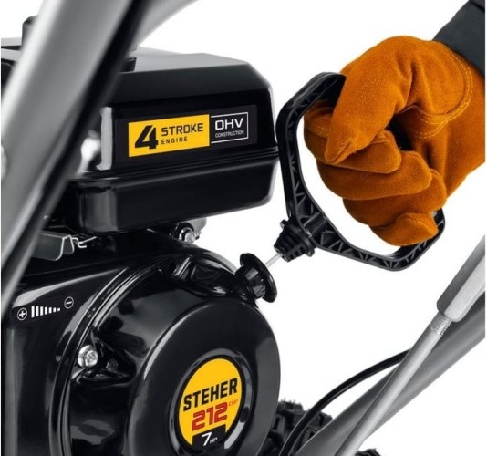 Снегоуборщик бензиновый STEHER EXTREM GST-756E GST-756E, 7 л.с., 5150 Вт, Желтый/Черный детальное изображение - 12