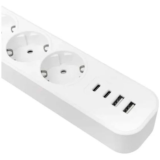 Сетевой удлинитель EKF UBA-LUX-505-TC, 5 м, Белый детальное изображение - 4