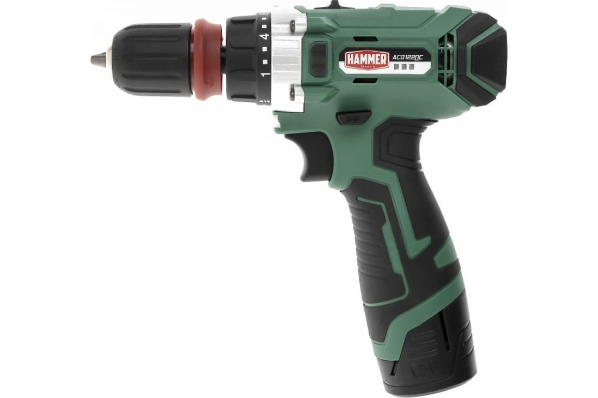 Аккумуляторная дрель Hammer ACD122QC, 12 В детальное изображение - 1